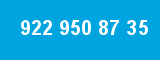 922 950 87 35 922 950 87 35